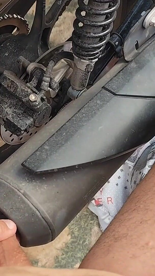 Stepdaddy Quick Fuck on Motorcycle.