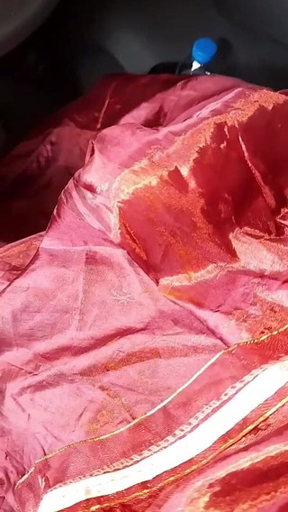 Masturbation Cum Wearing Satin Red Mukenah