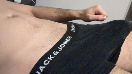 Masturbating My 19cm - 7.5 Uncut Cock