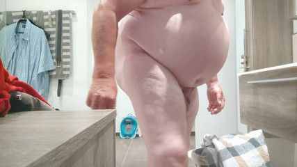 Naked, Drying, Balls Beating