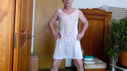 Jerking off in My Stepmother's Petticoat