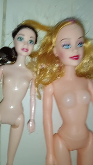 My Submissive Girlfriend Lily and Her Lesbian Friend Riley, Get Naked and I Masturbate When I See Them, Fetish Doll, Submissive,