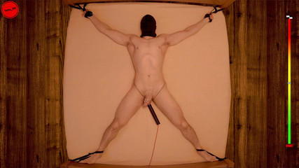 Edged to Insanity - 20 min restrained chastity vibrator prostate edging