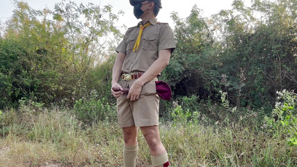 Naughty Boy Scout Cum in