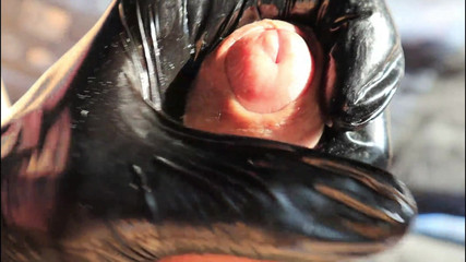 Almost Cumming From a Long and Gentle Cock Massage in Latex Gloves