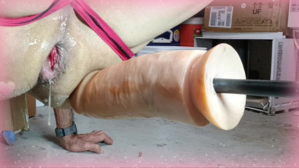 Stuffing My Glutton With Huge Dildo