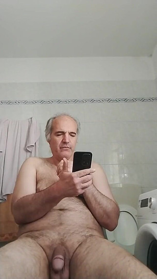 Lots of Pissing in the Basin and a Long Handjob and Dirty Language