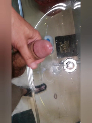 Stripping Naked, Jerking off and Cumming in the Bathroom (with Face)