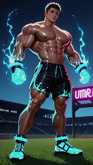 Muscle Fantasy Men Ai Slideshow