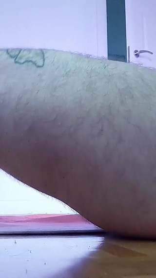 Hairy Man Masturbates and Cums