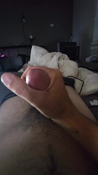Stroking to Big Cum