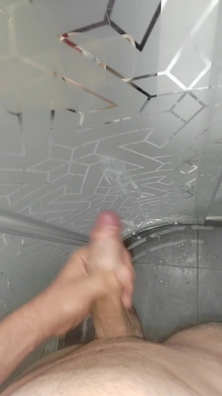 Cumshot After Showering