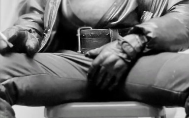 Black Leather Smoking Stepdaddy Fetish Wank