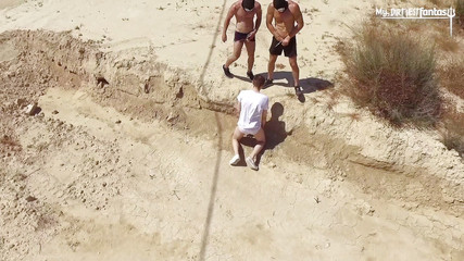 Young Russian lad gets fisted and anally destroyed by 2 hot muscle guys