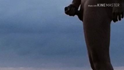 Jerk off on Nudist Beach. Railway Station Riga Jurmala. Exhibit