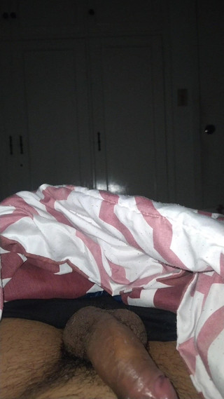 Night Handjob While Watching Porn