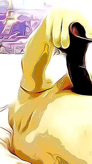 Animeted Homo Kotilainen Big Dildo Vide