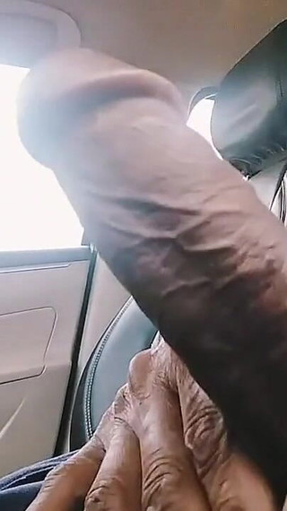 Sexy Cock Masturbation on the Car