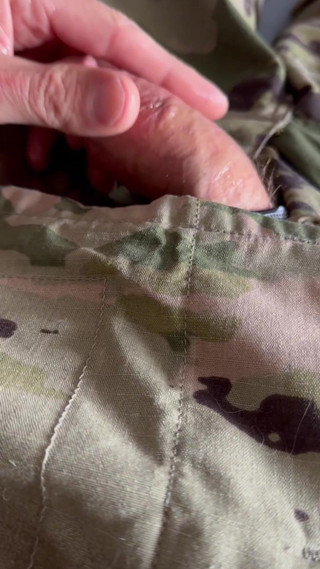 Army Solider Leaks Massive Amounts of Precum While Jerking off and Shooting a Creamy Load in Uniform