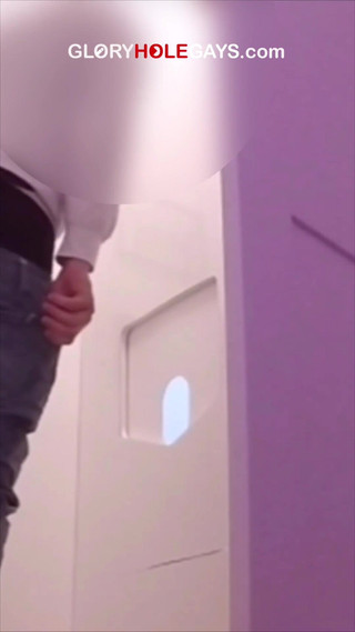 Twink Sucks, but Then the Cameraboy Joins in! Gloryhole Threesome