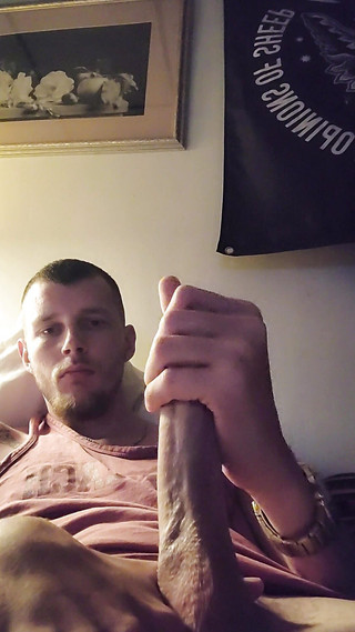 Jerking off My Big Cock Till I Cum